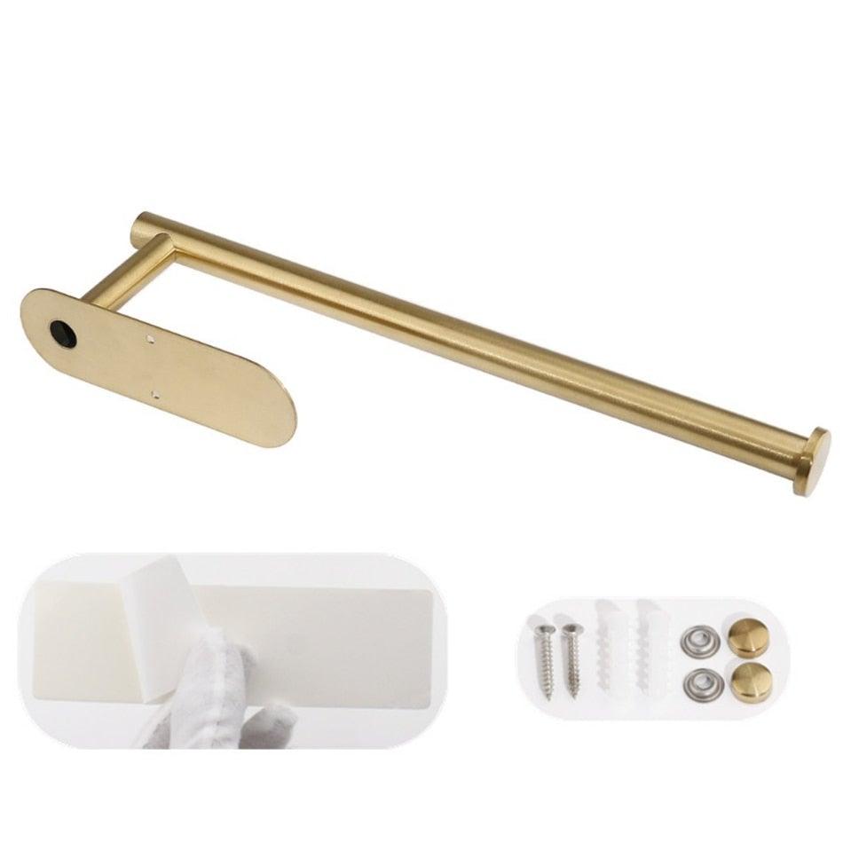 Gold Self-Adhesive Paper Towel Holder