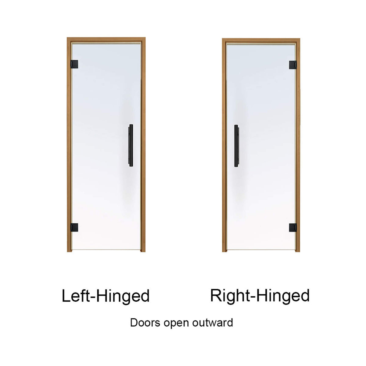 Prosaunas 24X81-Inch Thermo-Aspen Prehung Tinted Glass Sauna Door (SAK51863)
