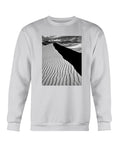 Sunset over Sand Dunes, Desert, Sand Dunes, Sunset, Moss Apparel, Unisex Crewneck Sweatshirt