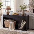 Fluted Console Table with 3 Drawers - 63" Long Sofa Table