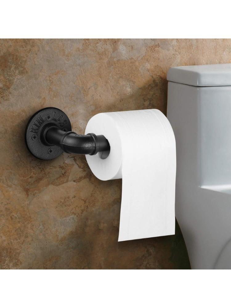 Rustic Industrial Pipe Toilet Paper Holder
