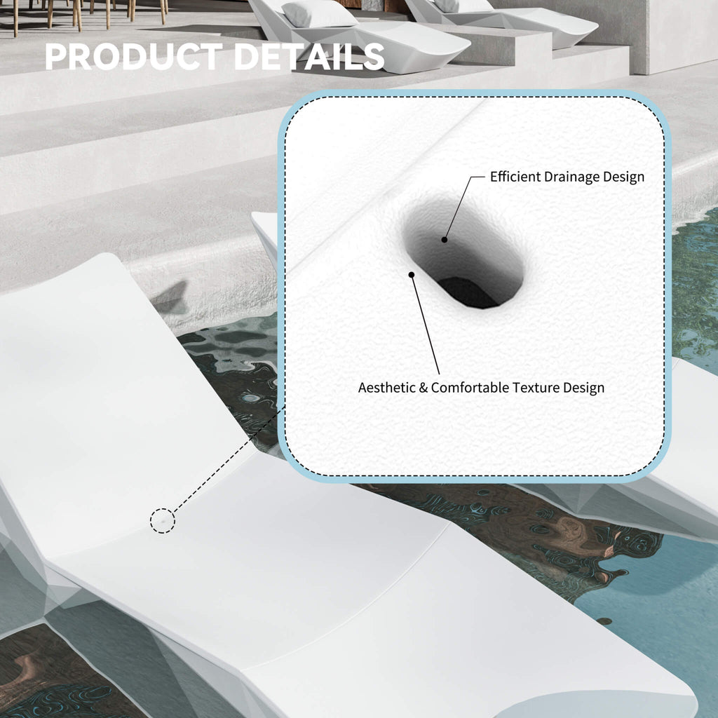 S-Shaped Outdoor Natural Arc Pool Lounger (SAK82405)