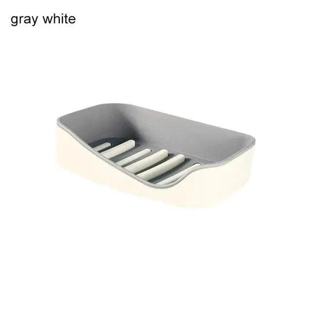 No-Drill Double-Layer Soap & Sponge Rack