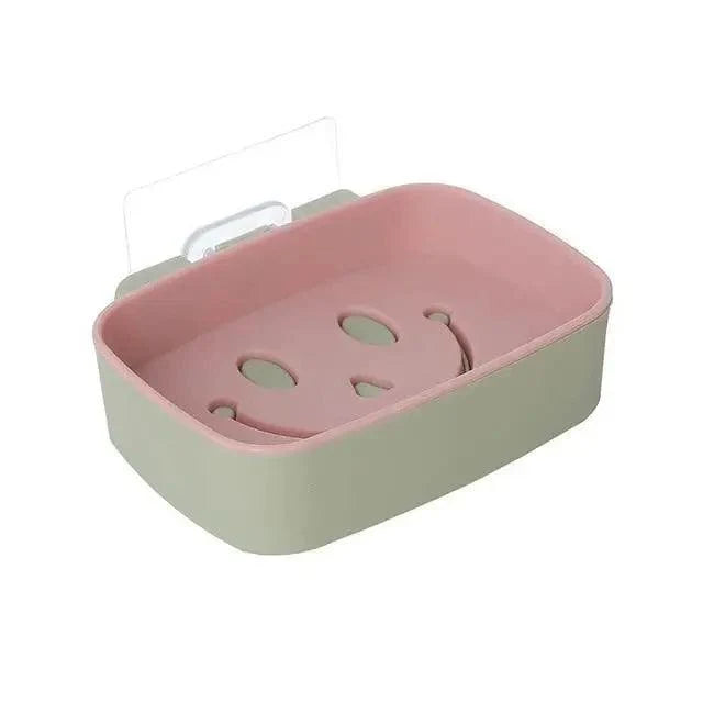 No-Drill Double-Layer Soap & Sponge Rack