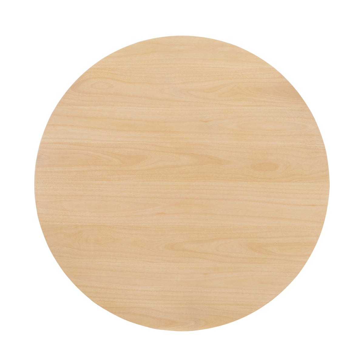 Solid Wood Dining Table with Rubber Wood Base - Natural