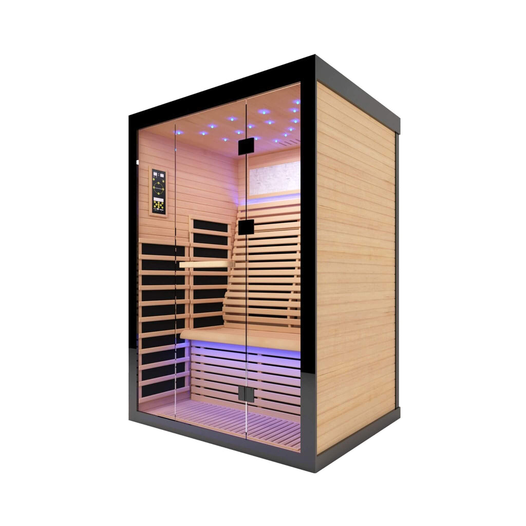 Vapor Luxury 2-Person Canadian Hemlock Wood Far Infrared Home Sauna (SAK56874)
