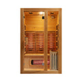 Luma 2-Person Indoor Hybrid Sauna Room With Infrared And 3.5KW Steam Heater [Made-To-Order] (SAK83750)