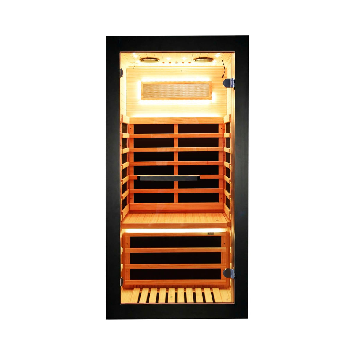 Solara Single-Person Chilean Pine Infrared Sauna Cabin (SAK57926)