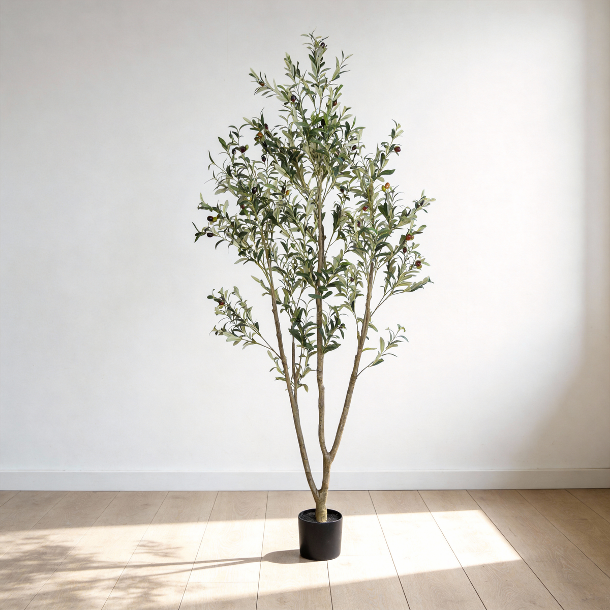 6' Artificial Olive Tree with Realistic Detailing - Fabric & Plastic