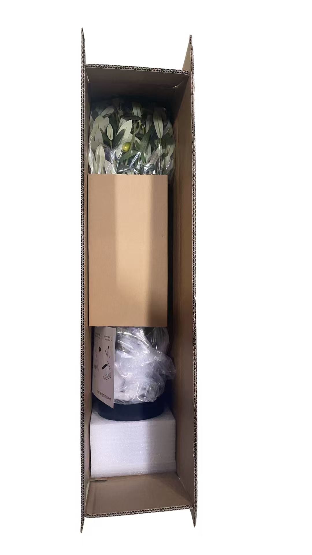 6' Artificial Olive Tree with Realistic Detailing - Fabric & Plastic