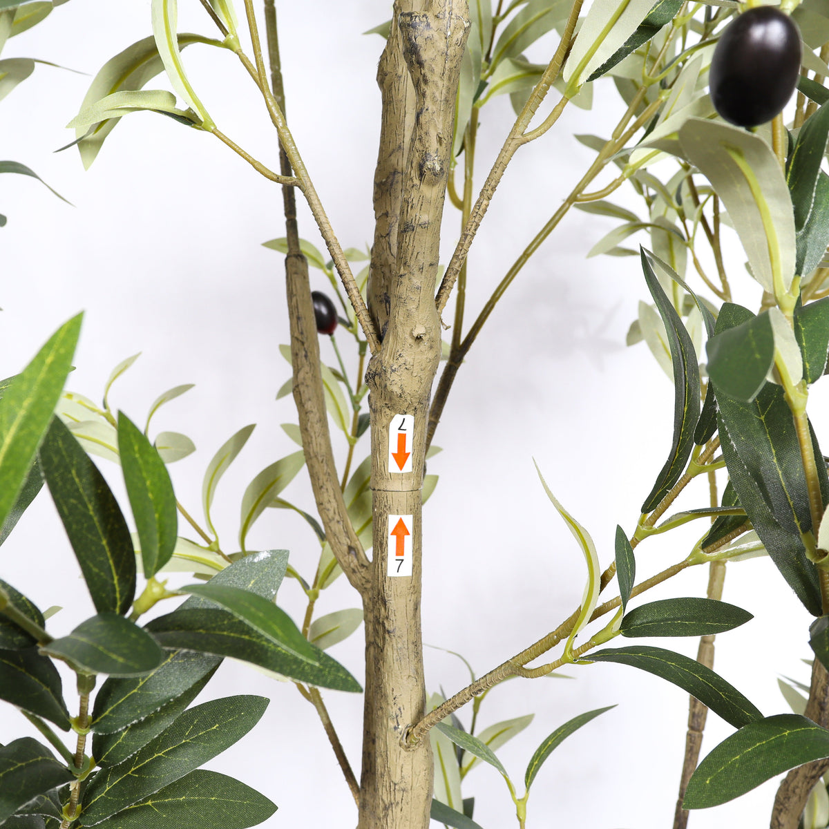 6' Artificial Olive Tree with Realistic Detailing - Fabric & Plastic