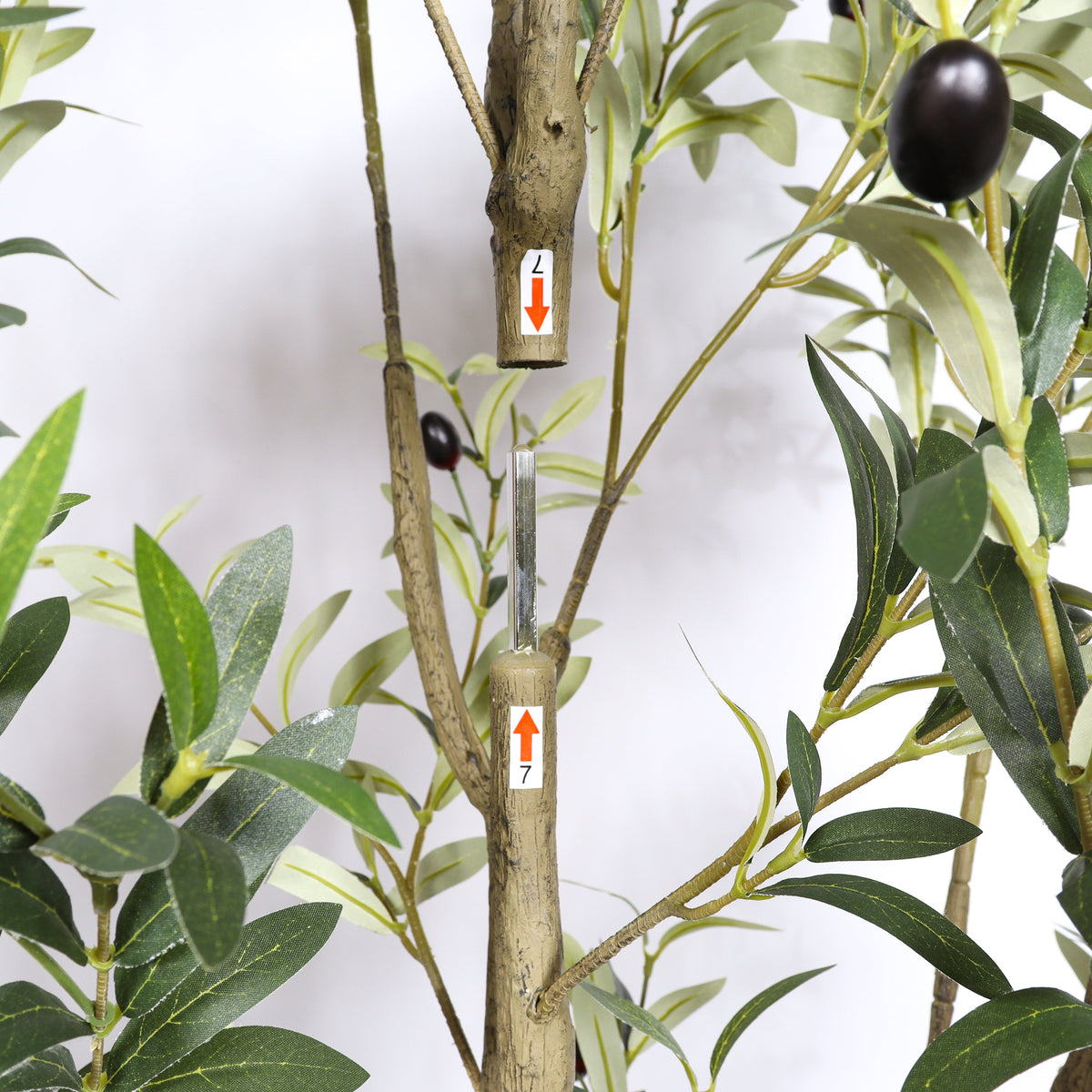 6' Artificial Olive Tree with Realistic Detailing - Fabric & Plastic