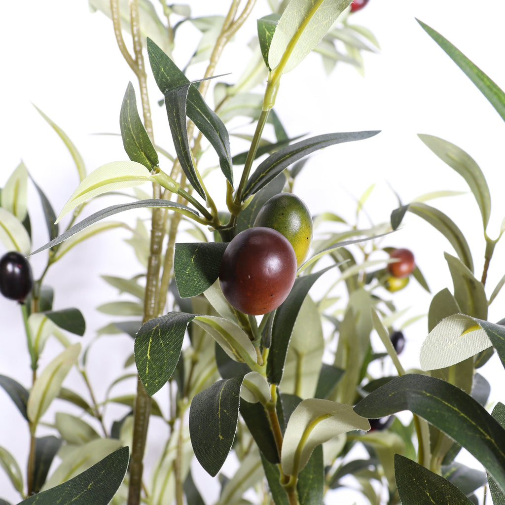 6' Artificial Olive Tree with Realistic Detailing - Fabric & Plastic