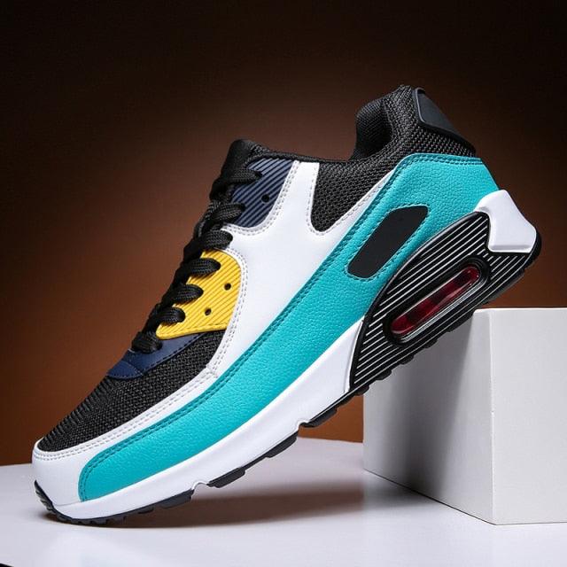 Unisex Air Cushion Sneakers Men's Colorful Casual  Fashion Jogging Sneakers Outdoor Sports Sneakers Lace Up Unisex Walk Women's Air Athletic Running Sneakers