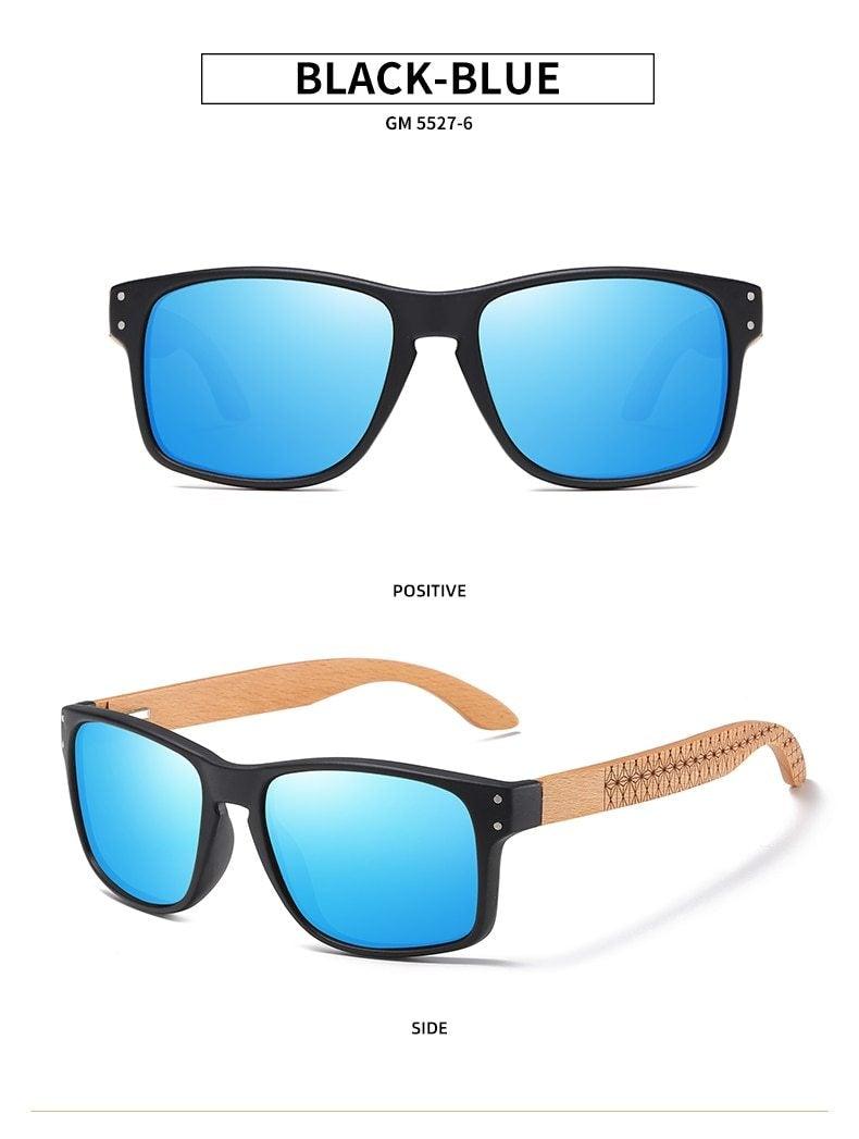 Vintage Wood Handmade Sunglasses Men Polarized Eyewear Outdoor Driving Sun Glasses Reading Glasses For Women Summer Eye Glasses Male Wooden Frame Glasses