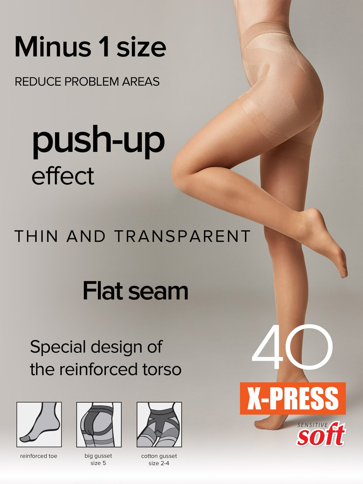 Tights Conte X-Press 40 Den - Body Shaping