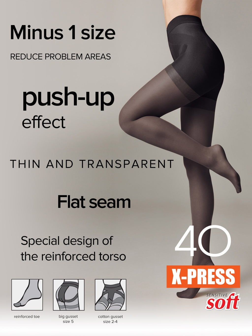 Tights Conte X-Press 40 Den - Body Shaping