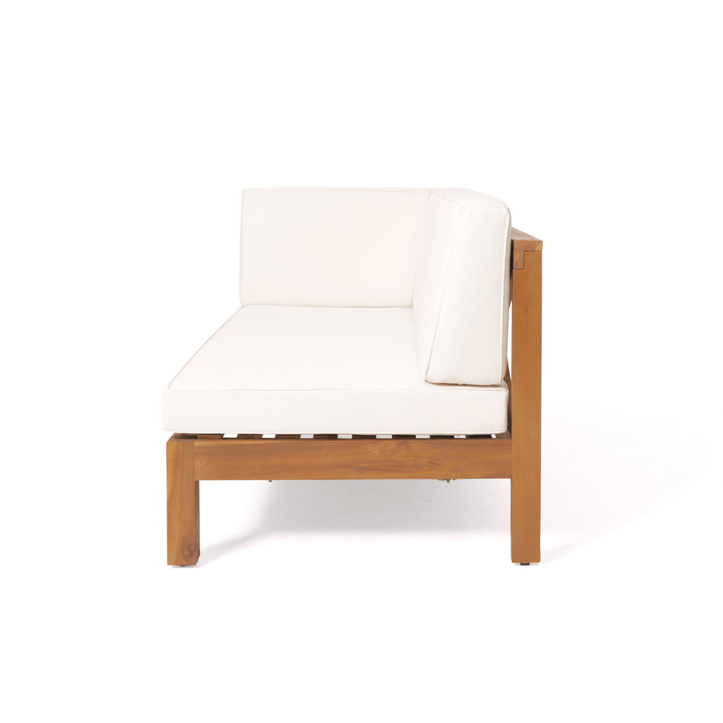 Brava X-Back 4-Piece Sofa Set with Water-Resistant Cushions - Beige