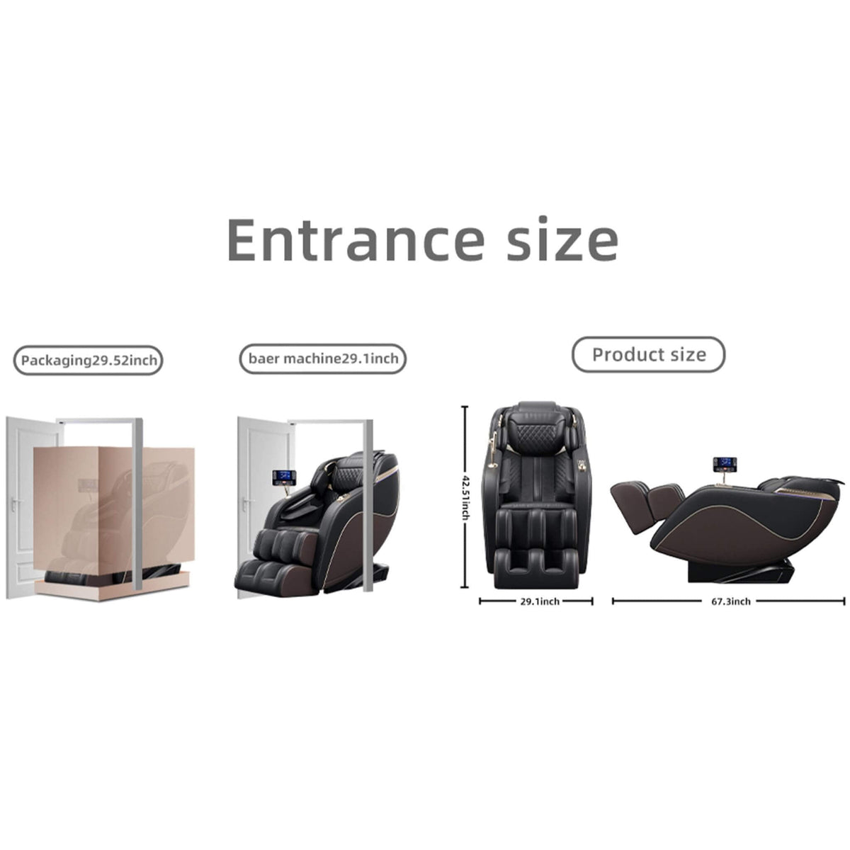 Infinity Zero-Gravity Heated Massage Chair With SL Track And Built-In Speakers (SAK46029)